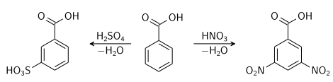 واکنش اسید بنزوئیک
